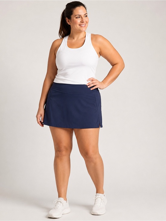 Athleta Pants - Athleta Brooklyn 16” Skort Size 14 Navy Blue Athletic Golf Tennis Skirt Shorts